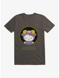 New ⌛ Hello Kitty Star Sign Aries Stencil T-Shirt ⌛