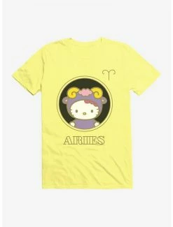 Cheapest 🌟 Hello Kitty Star Sign Aries Stencil T-Shirt ❤️