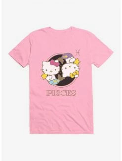 Best Pirce 🎉 Hello Kitty Star Sign Pisces Stencil T-Shirt 🎁 -Hello Kitty Sales Shop 18188423 hi