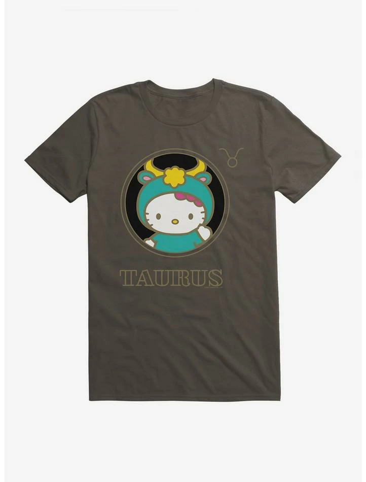 Best Sale 🎉 Hello Kitty Star Sign Taurus Stencil T-Shirt 👍 11 Best Sale 🎉 Hello Kitty Star Sign Taurus Stencil T-Shirt 👍 - Image 11