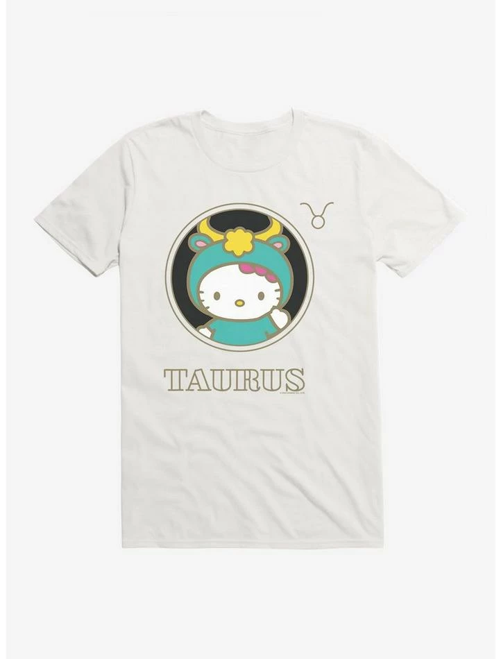 Best Sale 🎉 Hello Kitty Star Sign Taurus Stencil T-Shirt 👍 1 Best Sale 🎉 Hello Kitty Star Sign Taurus Stencil T-Shirt 👍