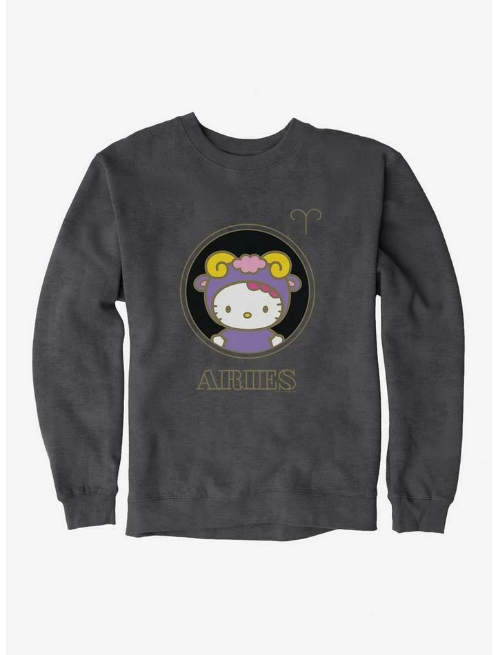 Best Sale ✨ Hello Kitty Star Sign Aries Stencil Sweatshirt ✔️ 3 Best Sale ✨ Hello Kitty Star Sign Aries Stencil Sweatshirt ✔️ - Image 3