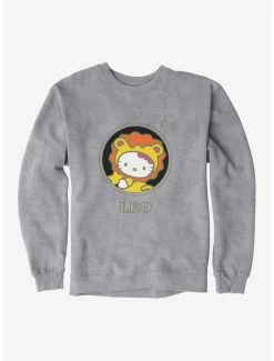 Budget 🤩 Hello Kitty Star Sign Leo Stencil Sweatshirt 🔔 -Hello Kitty Sales Shop 18189859 hi