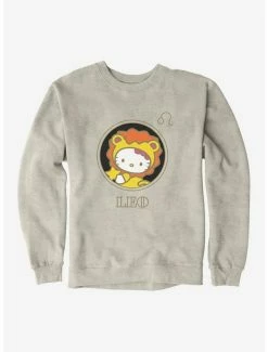 Budget 🤩 Hello Kitty Star Sign Leo Stencil Sweatshirt 🔔 -Hello Kitty Sales Shop 18189873 hi