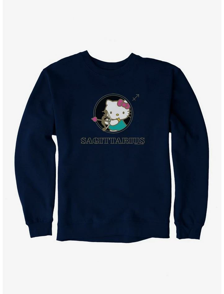 Discount 😍 Hello Kitty Star Sign Sagittarius Stencil Sweatshirt 🤩 5 Discount 😍 Hello Kitty Star Sign Sagittarius Stencil Sweatshirt 🤩 - Image 5