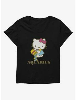 Brand new ๐ Hello Kitty Star Sign Aquarius ๐ง Girls T-Shirt Plus Size ๐