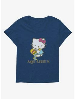 Brand new 🎉 Hello Kitty Star Sign Aquarius 👧 Girls T-Shirt Plus Size 🛒 -Hello Kitty Sales Shop 18191630 hi