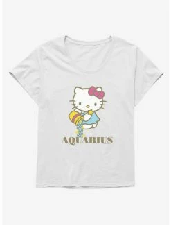Brand new 🎉 Hello Kitty Star Sign Aquarius 👧 Girls T-Shirt Plus Size 🛒 -Hello Kitty Sales Shop 18191675 hi