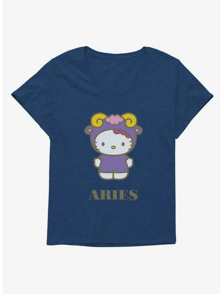 Cheap 🎉 Hello Kitty Star Sign Aries 👧 Girls T-Shirt Plus Size ❤️ 3 Cheap 🎉 Hello Kitty Star Sign Aries 👧 Girls T-Shirt Plus Size ❤️ - Image 3
