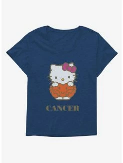 New 😉 Hello Kitty Star Sign Cancer 👧 Girls T-Shirt Plus Size 🛒