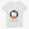 Hot Sale 👏 Hello Kitty Star Sign Cancer Stencil 👧 Girls T-Shirt Plus Size 🔥