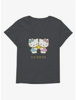 Cheapest ⌛ Hello Kitty Star Sign Gemini 👧 Girls T-Shirt Plus Size 🤩 -Hello Kitty Sales Shop 18191909 hi