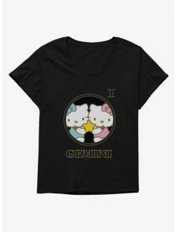 Wholesale 🧨 Hello Kitty Star Sign Gemini Stencil 👧 Girls T-Shirt Plus Size ✨ -Hello Kitty Sales Shop 18191927 hi