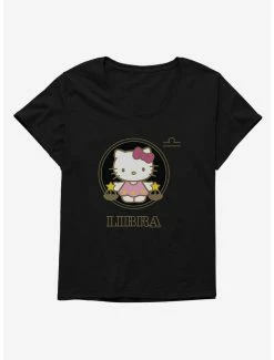 Deals 🥰 Hello Kitty Star Sign Libra Stencil 👧 Girls T-Shirt Plus Size 😉 -Hello Kitty Sales Shop 18192071 hi