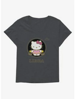 Deals 🥰 Hello Kitty Star Sign Libra Stencil 👧 Girls T-Shirt Plus Size 😉