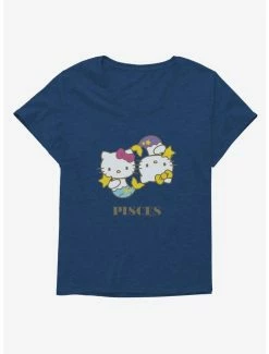 Deals 🥰 Hello Kitty Star Sign Pisces 👧 Girls T-Shirt Plus Size ✨ -Hello Kitty Sales Shop 18192206 hi