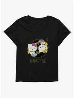 Deals 💯 Hello Kitty Star Sign Pisces Stencil 👧 Girls T-Shirt Plus Size 💯 -Hello Kitty Sales Shop 18192215 hi
