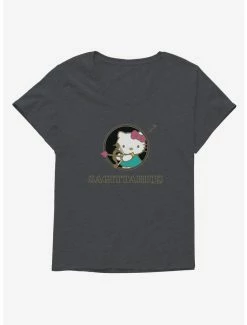 Cheap 😀 Hello Kitty Star Sign Sagittarius Stencil 👧 Girls T-Shirt Plus Size 🤩 -Hello Kitty Sales Shop 18192296 hi