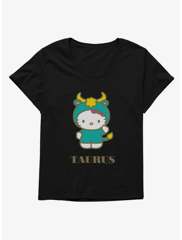 Cheap ✔️ Hello Kitty Star Sign Taurus 👧 Girls T-Shirt Plus Size 👏 5 Cheap ✔️ Hello Kitty Star Sign Taurus 👧 Girls T-Shirt Plus Size 👏 - Image 5