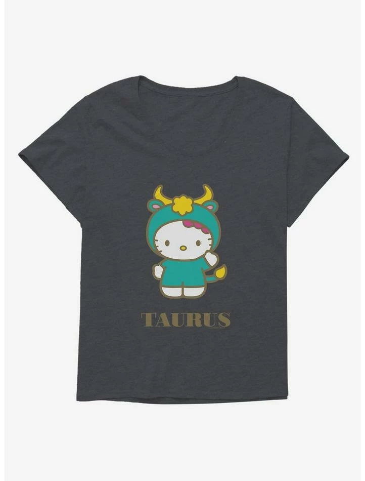 Cheap ✔️ Hello Kitty Star Sign Taurus 👧 Girls T-Shirt Plus Size 👏 4 Cheap ✔️ Hello Kitty Star Sign Taurus 👧 Girls T-Shirt Plus Size 👏 - Image 4