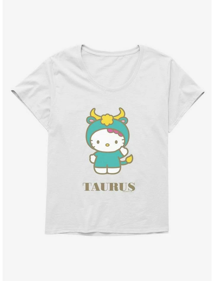 Cheap ✔️ Hello Kitty Star Sign Taurus 👧 Girls T-Shirt Plus Size 👏 2 Cheap ✔️ Hello Kitty Star Sign Taurus 👧 Girls T-Shirt Plus Size 👏 - Image 2