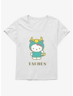 Cheap ✔️ Hello Kitty Star Sign Taurus 👧 Girls T-Shirt Plus Size 👏
