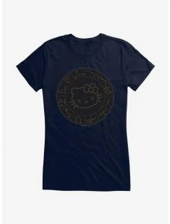 Coupon 🧨 Hello Kitty Star Sign Map 👧 Girls T-Shirt ⭐ -Hello Kitty Sales Shop 18192846 hi