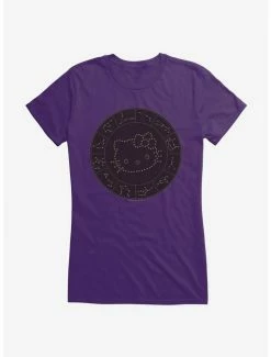 Coupon 🧨 Hello Kitty Star Sign Map 👧 Girls T-Shirt ⭐ -Hello Kitty Sales Shop 18192853 hi