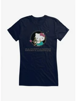 Discount 💯 Hello Kitty Star Sign Sagittarius Stencil 👧 Girls T-Shirt 🤩