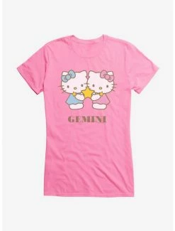 Discount 😉 Hello Kitty Star Sign Gemini 👧 Girls T-Shirt 🥰 -Hello Kitty Sales Shop 18193205 hi