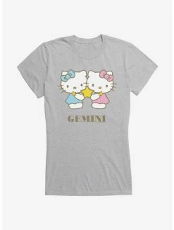 Discount 😉 Hello Kitty Star Sign Gemini 👧 Girls T-Shirt 🥰