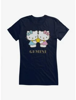 Discount 😉 Hello Kitty Star Sign Gemini 👧 Girls T-Shirt 🥰 -Hello Kitty Sales Shop 18193219 hi