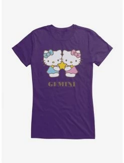 Discount 😉 Hello Kitty Star Sign Gemini 👧 Girls T-Shirt 🥰 -Hello Kitty Sales Shop 18193226 hi