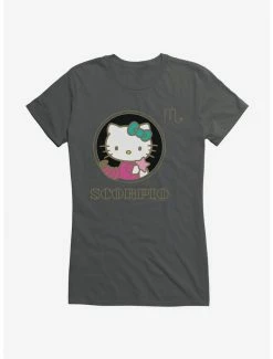 Deals 😍 Hello Kitty Star Sign Scorpio Stencil 👧 Girls T-Shirt 🥰 -Hello Kitty Sales Shop 18193702 hi