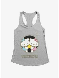 Promo 🔥 Hello Kitty Star Sign Gemini Stencil 👧 Girls Tank 😍