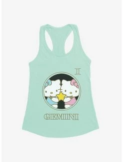 Promo 🔥 Hello Kitty Star Sign Gemini Stencil 👧 Girls Tank 😍 -Hello Kitty Sales Shop 18194669 hi