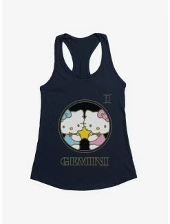 Promo 🔥 Hello Kitty Star Sign Gemini Stencil 👧 Girls Tank 😍 -Hello Kitty Sales Shop 18194676 hi