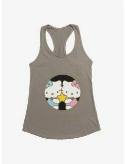 Promo 🔥 Hello Kitty Star Sign Gemini Stencil 👧 Girls Tank 😍 -Hello Kitty Sales Shop 18194683 hi