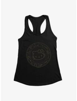 Hot Sale 🎁 Hello Kitty Star Sign Map 👧 Girls Tank 🔥 -Hello Kitty Sales Shop 18194879 hi