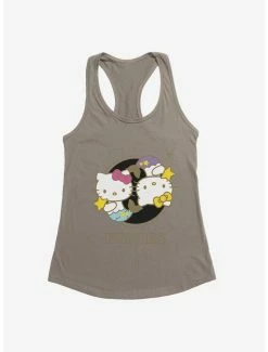 Budget 🔔 Hello Kitty Star Sign Pisces Stencil 👧 Girls Tank 🔔