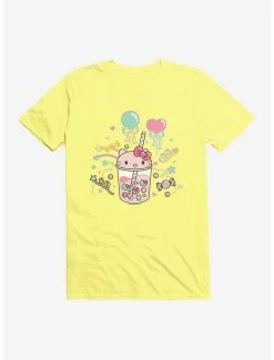 Outlet ✨ Hello Kitty Sugar Rush 🍬 Candy Boba T-Shirt ✨ -Hello Kitty Sales Shop 18280950 hi