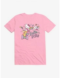 Promo 👏 Hello Kitty Sugar Rush 🍬 Candy Rainbow T-Shirt 🌟 -Hello Kitty Sales Shop 18281076 hi