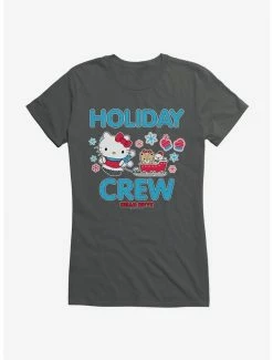 New 🔥 Hello Kitty Holiday Crew Sled 👧 Girls T-Shirt 👏