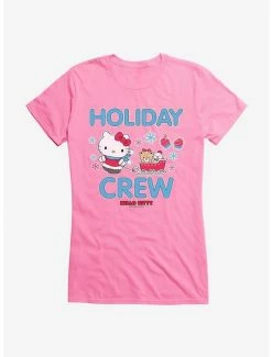 New 🔥 Hello Kitty Holiday Crew Sled 👧 Girls T-Shirt 👏 -Hello Kitty Sales Shop 18291783 hi