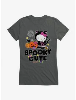 Coupon 🤩 Hello Kitty Spooky Cute 👧 Girls T-Shirt 👍 -Hello Kitty Sales Shop 18292688 hi