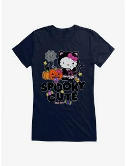 Coupon 🤩 Hello Kitty Spooky Cute 👧 Girls T-Shirt 👍 -Hello Kitty Sales Shop 18292709 hi
