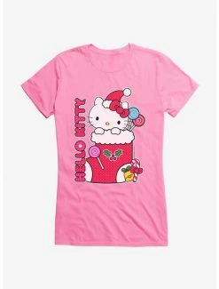 Promo 🔔 Hello Kitty Sweet Stocking 👧 Girls T-Shirt 😀 -Hello Kitty Sales Shop 18292751 hi