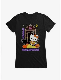 Discount ✔️ Hello Kitty Trick Or Treating 👧 Girls T-Shirt 🥰 -Hello Kitty Sales Shop 18292793 hi
