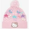 Top 10 🌟 Hello Kitty Pink Pastel 🎄 Christmas Pom Beanie 🔥