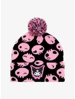 Wholesale 🎉 Kuromi Skull Pom Beanie 💯